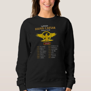 Spqr Ancient Rome Julius Caesar World Tour Roman H Sweatshirt