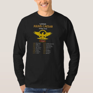 Spqr Ancient Rome Julius Caesar World Tour Roman H T-Shirt