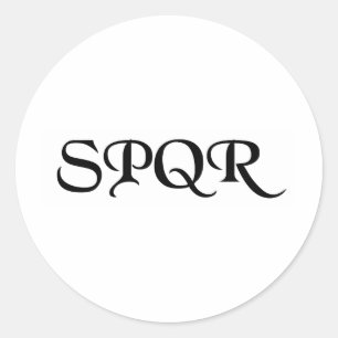 SPQR CLASSIC ROUND STICKER