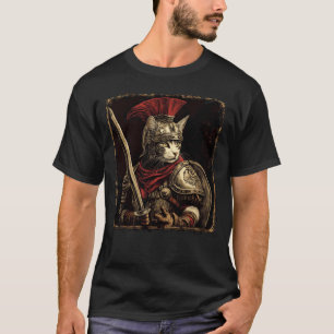 SPQR Empire Roman Legion cat Warrior Japanese Grap T-Shirt
