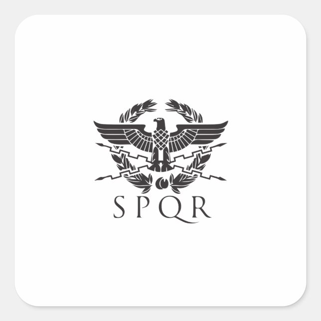 spqr hemblem.ai square sticker (Front)