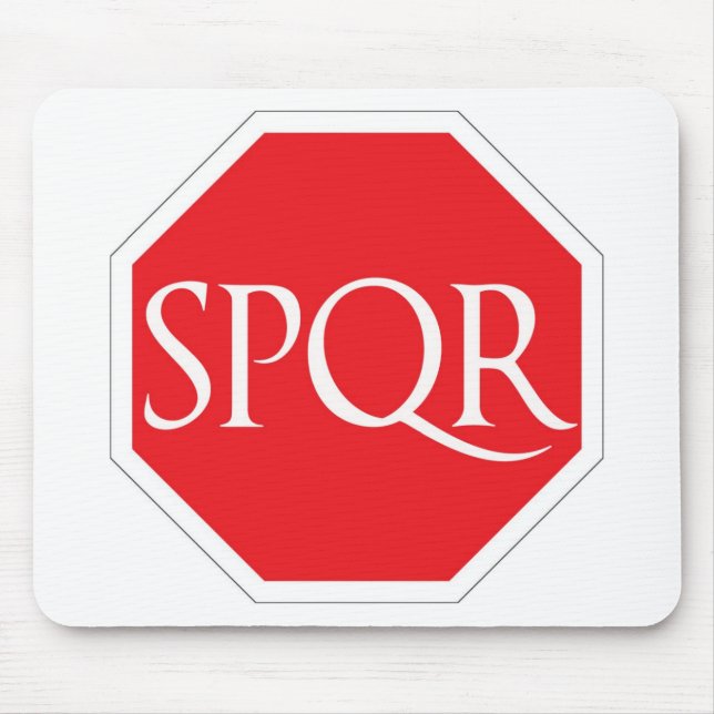SPQR Roman Road Mouse Pad (Front)