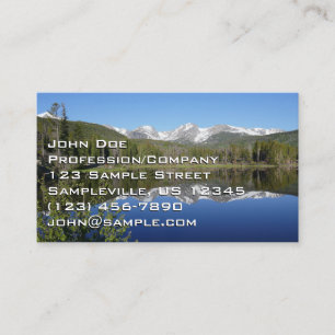 Sprague Lake I at Rocky Mountain National Park Business Card