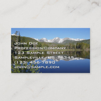 Sprague Lake I at Rocky Mountain National Park Business Card