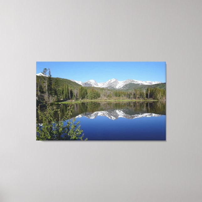 Sprague Lake I at Rocky Mountain National Park Canvas Print (Front)