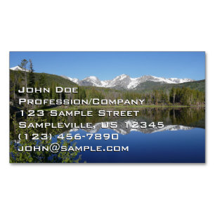 Sprague Lake I at Rocky Mountain National Park Magnetic Business Card