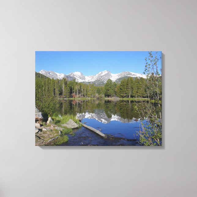 Sprague Lake II at Rocky Mountain National Park Canvas Print (Front)