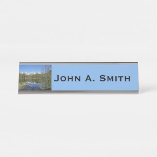 Sprague Lake II at Rocky Mountain National Park Desk Name Plate