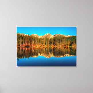 Sprague Lake Morning Golden Hour, Summer Solstice Canvas Print