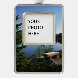 Sprague Lake View Silver Plated Framed Ornament