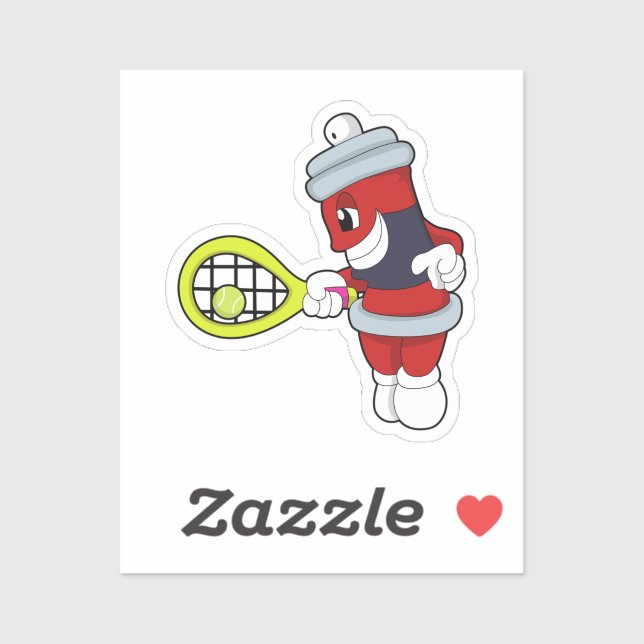 Spray at Tennis with Tennis racket (Sheet)