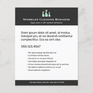 Spray Bottle Home Cleaning Service Flyer