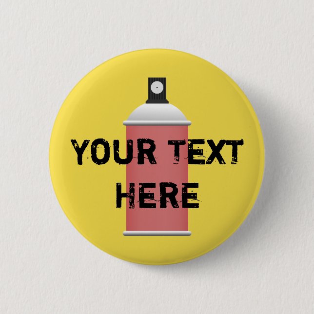 Spray can 6 cm round badge (Front)