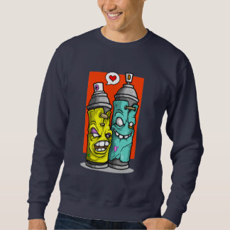SPRAY CAN graffiti character paint Hoakser Sweatshirt