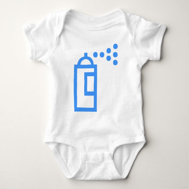 Spray Can Icon Baby Bodysuit (Front)