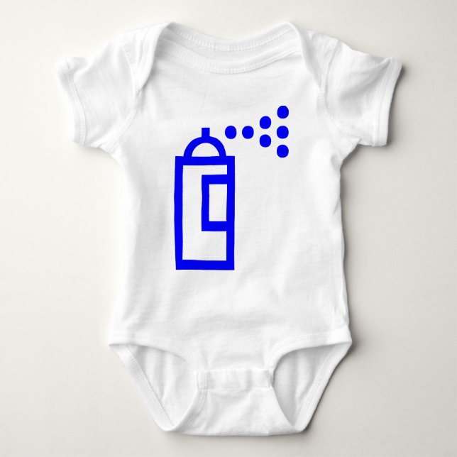 Spray Can Icon Baby Bodysuit (Front)