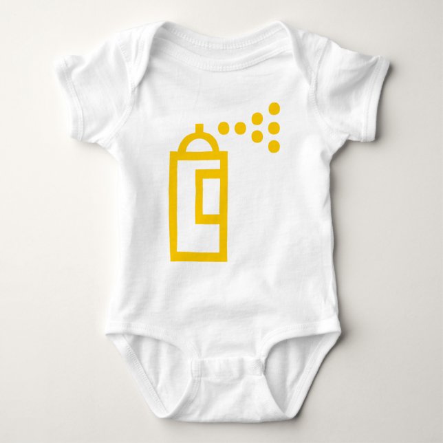 Spray Can Icon Baby Bodysuit (Front)