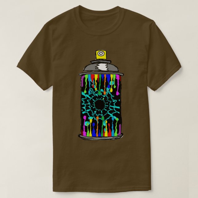 Spray Can Spray paint Graffiti T-Shirt (Design Front)