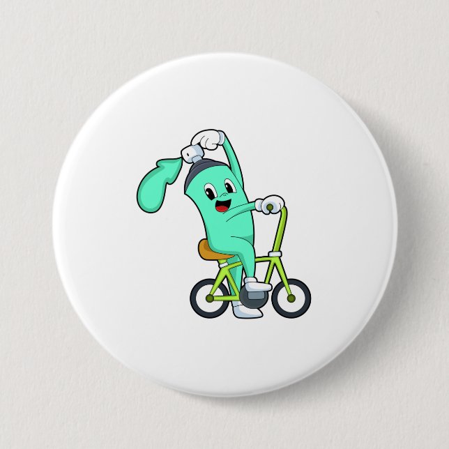 Spray can with Bicycle 7.5 Cm Round Badge (Front)