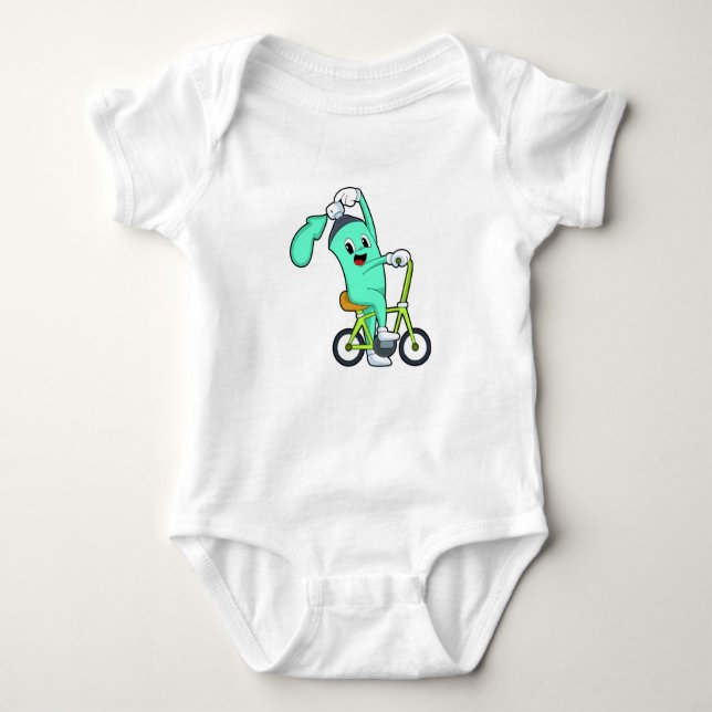 Spray can with Bicycle Baby Bodysuit (Front)