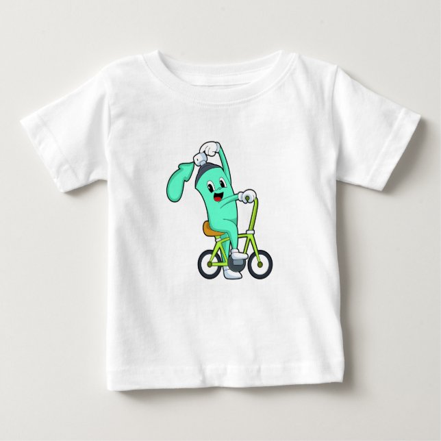 Spray can with Bicycle Baby T-Shirt (Front)