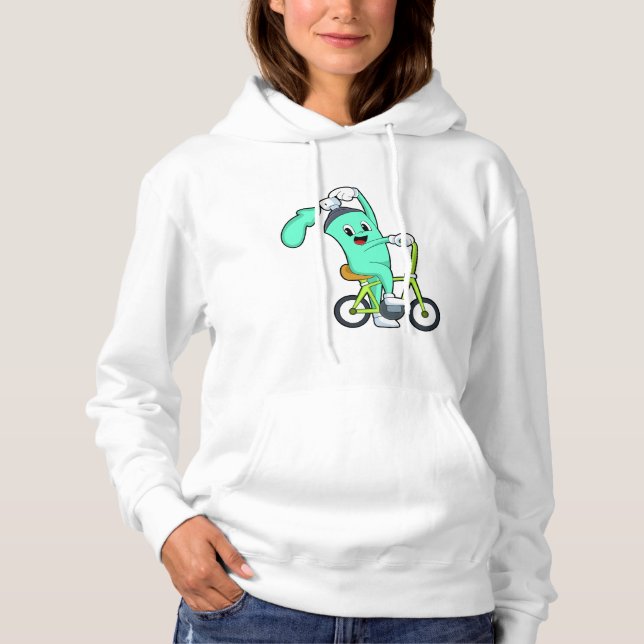 Spray can with Bicycle Hoodie (Front)