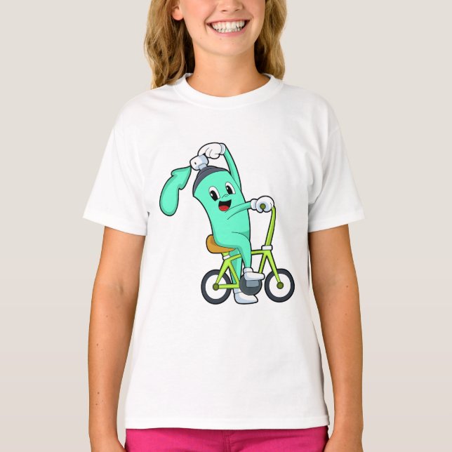 Spray can with Bicycle T-Shirt (Front)