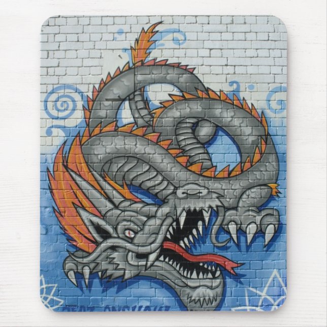 Spray Dragon Mouse Pad (Front)