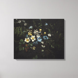 Spray of Flowers and Ferns by Titian Ramsay Peale Canvas Print