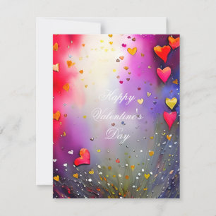 Spray of hearts valentine holiday card