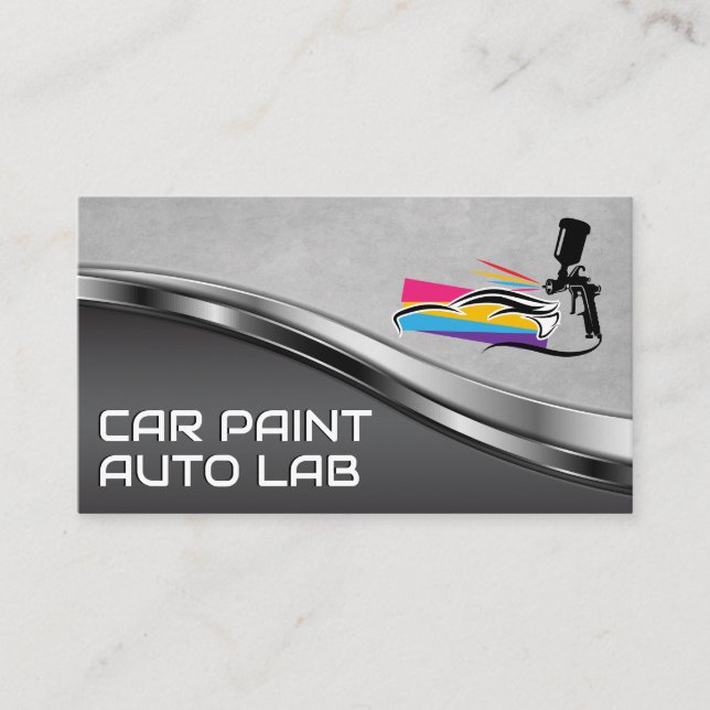 Spray Paint | Auto Body Garage Business Card (Front)
