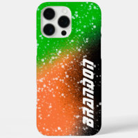 Spray Paint Black Orange and Green Name