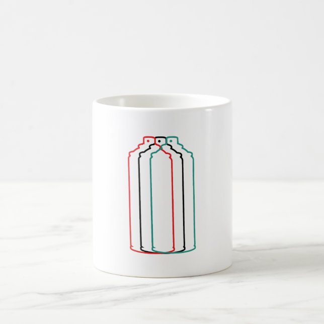 Spray Paint Can Illusion Coffee Mug (Center)
