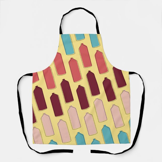 Spray Paint Can Pattern Apron (Front)