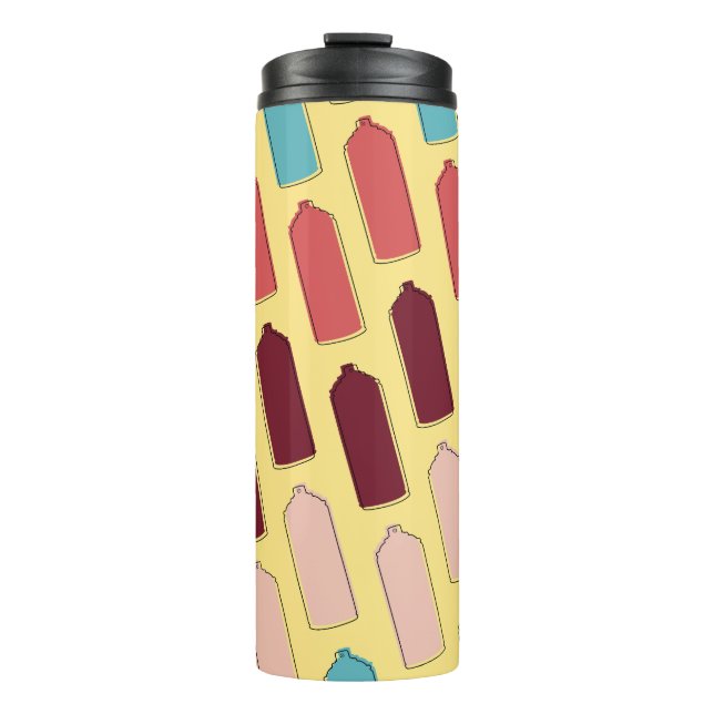 Spray Paint Can Pattern Thermal Tumbler (Front)