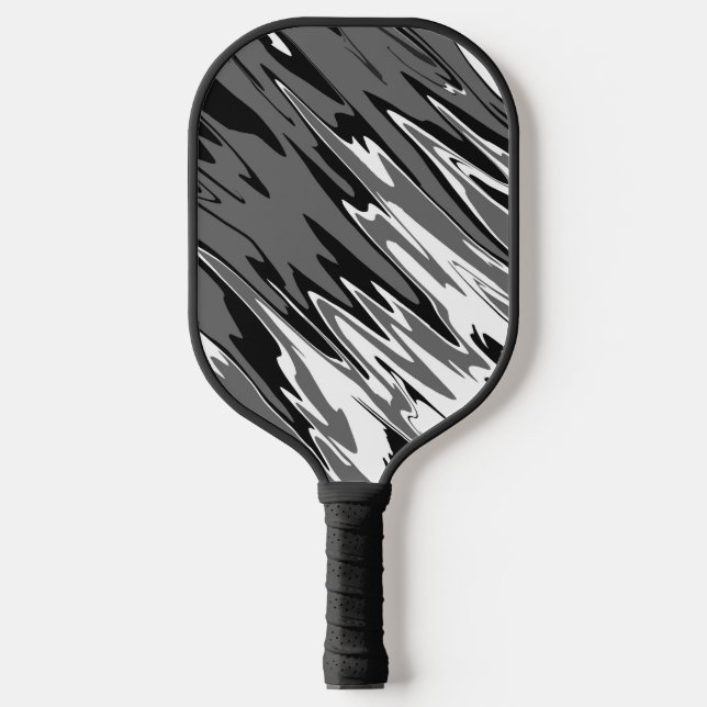 Spray Paint Dark Neutrals Pickleball Paddle (Front)