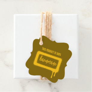 Spray Paint Favour Tags