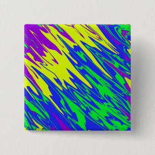 Spray Paint Mardi Gras Blue 15 Cm Square Badge