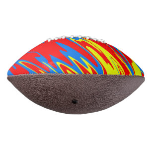 Spray Paint Red Yellow Blue Football
