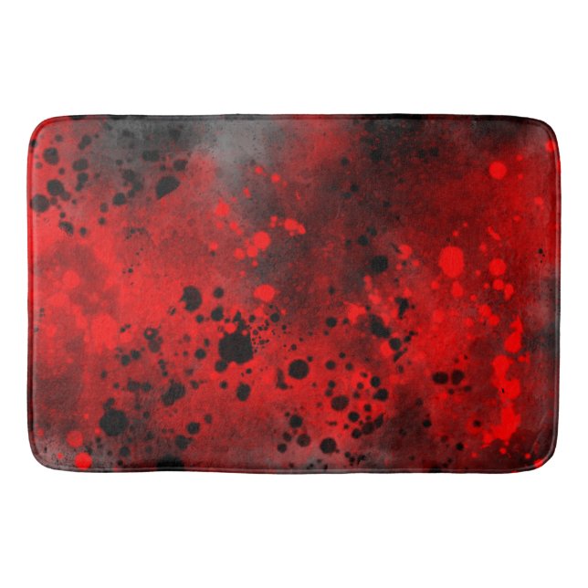 Spray Paint Splatter Effect Bath Mat (Front)