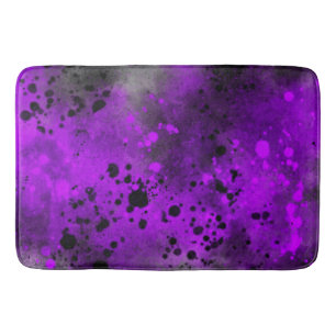 Spray Paint Splatter Effect Bath Mat
