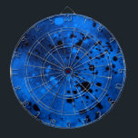 Spray Paint Splatter Effect  Dartboard<br><div class="desc">Fun Colorful Dartboard 
A Messy spray paint design in blue and black,  perfect gift for kids with a bold personality! Check my shop for lots more colors and patterns!</div>