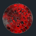 Spray Paint Splatter Effect  Dartboard<br><div class="desc">Fun Colorful Dartboard
A Messy spray paint design in red and black,  perfect gift for kids with a bold personality! Check my shop for lots more colors and patterns!</div>