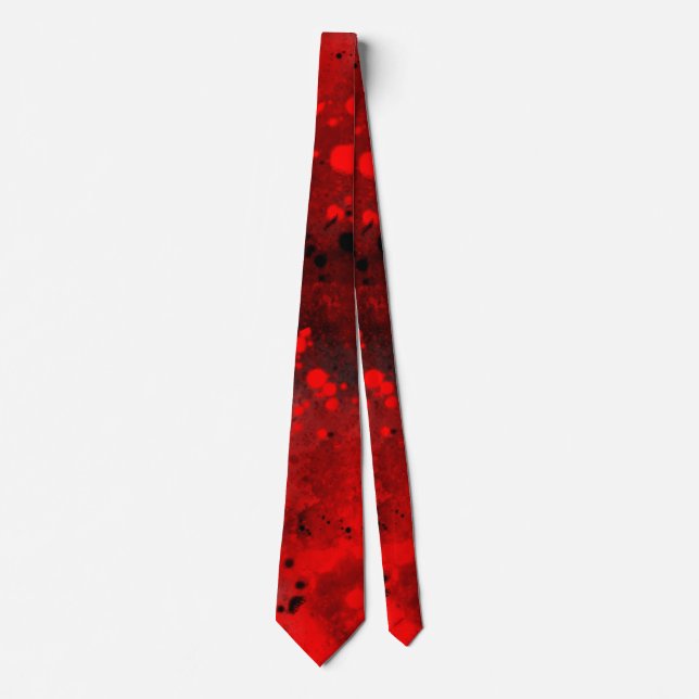 Spray Paint Splatter Effect Neck Tie (Front)