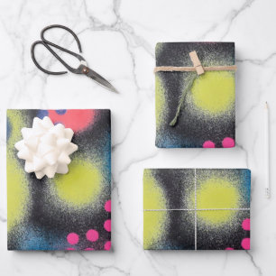 Spray Paint Wrapping Paper Sheet