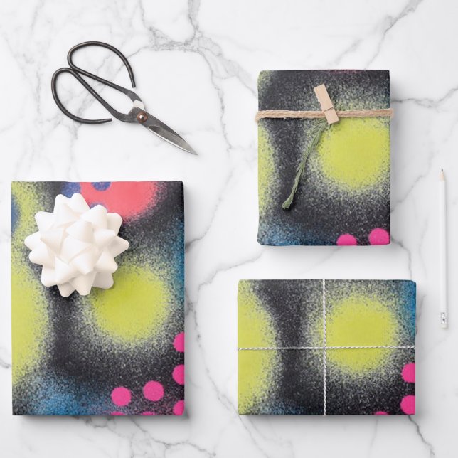 Spray Paint Wrapping Paper Sheet (Front)