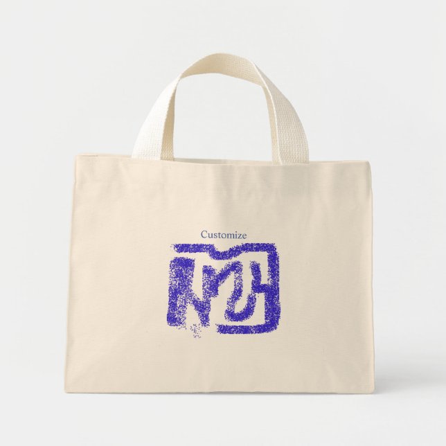 spray painted abstract Thunder_Cove Mini Tote Bag (Front)