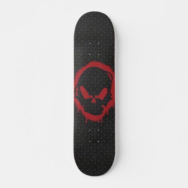 Spray stencil skateboard (Front)