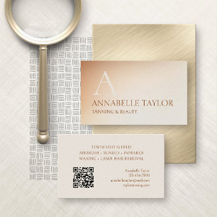 Spray Sunbed Tanning Beauty Business Card
