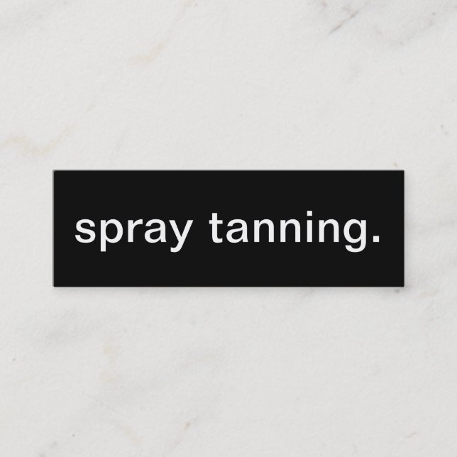Spray Tan Business Card (Front)